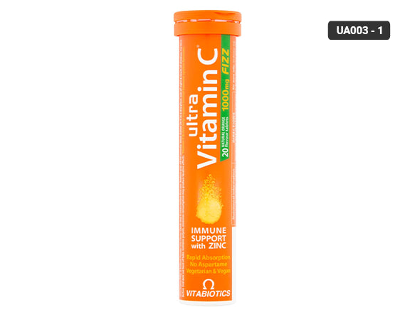 Ultra Vitamin C Fizz 20 Tablets give you a strong dose of vitamin C, immune strength, extra antioxidants and energy boost.
